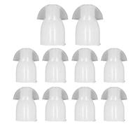 lvifloae 10 Pcs Air Tube Earphone Earplugs, Soft Gel Replacement Earbud Tips, Walkie Talkie Headset Ear Pads, Replacement Ear Bud Tips for Air Tube Radio Headset Left and Right Ear Fit