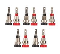 lvifloae 10Pcs Banana Socket Connector Terminal Brass 2mm Panel Terminal Block Plug Connectors Panel Mount Plug and Play Industrial Electrical Test Accessories for Industrial