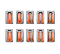 lvifloae 10Pcs Terminal Block Spring Lever Push Fit Reusable Cable Cage Clamp Wire Connectors Wire Terminal Block (2 Way)