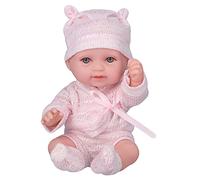 lvifloae 11 Inch Simulated Baby Doll Cute Lifelike Infant Doll CE CPC Certified Soft Body Toy with Outfit Posable Arms Legs Gift for Kids Toddlers Collectors (Q11-001)