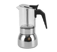 lvifloae 304 Stainless Steel Stove Top Coffee Maker, Stovetop Percolator Coffee Pot with Heat Handle for Induction Gas Electric Stovetop Use (6 Cup Capacity)