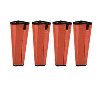 lvifloae 4Pcs Breathable Horse Fly Boots Comfortable Tearproof Fine Mesh Leg Guards Horse Leg Protective Cover Orange with Air Flow for Preventing Fly Bites Reducing Stomping (Orange)