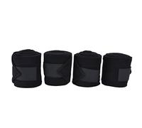 lvifloae 4Pcs Horse Leg Warps Hoop, 8.2ft*4.7in Self Adhesive Bandage Wrap Breathable Wear-Anti Animal Leg Bandage for Helping Prevent Sheep Dog Cow Cat From Tendon Damage (Red) (Black)