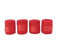 lvifloae 4Pcs Horse Leg Warps Hoop, 8.2ft*4.7in Self Adhesive Bandage Wrap Breathable Wear-Anti Animal Leg Bandage for Helping Prevent Sheep Dog Cow Cat From Tendon Damage (Red) (Red)