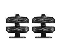 lvifloae 5 Piece Cold Shoe Mount Light Stand Adapter Camera Hot Cold to 1/4" 20 Tripod Screw Adapter for Flash Hot Shoe Mount, Suitable for Slr Camera Brackets (1)