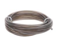 lvifloae 5m PTFE Tubing 2.5mm ID 4mm OD 3D Printer Extruder Feed Tube White, Compatible with A1 A1 Mini P1P P1S K1 K1 Max Ender 3 V3 Direct Drive Extruder (Transparent Gray)