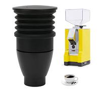 lvifloae 60g Grinder Blowing Bean Bin Aluminium Alloy Coffee Grinder Pod Cleaning Tool Kit Single Dose Hopper with Silicone Press for Eureka Mignon Black (Black)