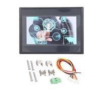 lvifloae 7Inch HMI Touch Screen TFT LCD Display Industrial Control Panel with 12 Input 8 Output Relay ARM9 Processor 128M Flash Memory for PLC FX3U Series WS7020R Model