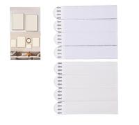 lvifloae 80 Pcs Poster Adhesive Strips, Command Hanging Strips | Touch Fastener Adhesive Mounting Strips, Removable Wall Tape, for Photo Frames, Christmas Decor, Household Small Items