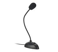 lvifloae Adjustable Mini Desktop Microphone with 3.5mm Jack Plug Play USB C USB A Adapter for PC Computer Laptop Gaming Streaming Recording Online Lessons Podcast