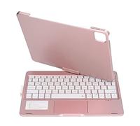 lvifloae Air 5th Generation Case with Keyboard 360 Degree Rotatable with RGB Backlight Rose Gold Keyboards Teclado Parafor IOS Tablet 11in 10.9inTouchpad for Air 11 Inch M3