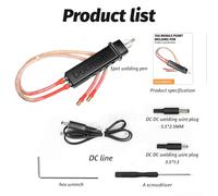 lvifloae All in one Spot Welding Pen Battery Spot Welder Pen Handheld Weld Machine Accessory Adjustable DIY Welding Tool for Battery Repair Workshop Use Black