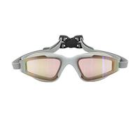 lvifloae Anti Fog Plain Swimming Goggles Outdoor Colorful Water Goggles Wide View Silicone Swim Glasses with Adjustable Strap for Adults Children Outdoor Diving PC Mirror Lens (Gray)