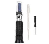 lvifloae Beer Sugar Content Refractometer Wine Hydrometer High Accuracy Brix Meter with HD Prism and Durable Metal Knobs for Homebrew Beer Makers Wine Makers Specific Gravity Meter