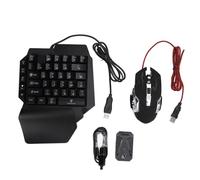 lvifloae Bluetooth One Handed RGB Gaming Keyboard Backlit Mouse Combo 3 in 1 No Latency Mobile Game Combo Pack Mobile Gamepad Controller for Home Office Travel Electronics