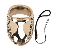 lvifloae Brass Archery Thumb Rings Cloud Engraved Pattern Finger Protectors with Anti Lost Rope 20mm Archery Finger Guard for Outdoor Target Practice Recurve Bow Accessories (20#)