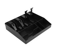 lvifloae Cash Register Insert Tray 8 Compartment Cash Drawer Portable Currency Drawer Replacement Cashiers Neat Storage Safe with 4 Bill 4 Tray Compartments Black