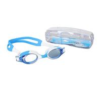 lvifloae Children Swimming Goggles Anti Fog Plain Water Goggles Wide View Silicone Swim Glasses with Adjustable Silicone Headband PC Lens for Boys Girls Pool Beach Swim (Blue and White)