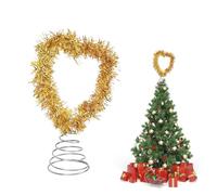 lvifloae Christmas Tree Topper Moon Shaped (Heart)
