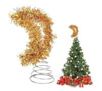 lvifloae Christmas Tree Topper Moon Shaped (Moon Shaped)
