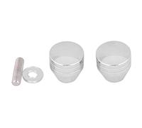 lvifloae Chrome Plated Aluminum Alloy Glass Door Pull Knob Ergonomic Handle for Shower Office Glass Doors Fits 4 16mm Glass Simple Installation with Included Mounting Hardware (Aluminum Alloy*2)