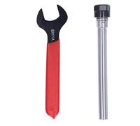 lvifloae Collet Chuck Holder Straight Shank Tool Holder ER11 Collet Chuck Extension Rod with Wrench CNC Milling Accessories C10ER11A150L 150mm (lvifloaeBmcFvxb-11)