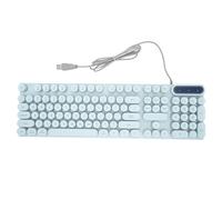 lvifloae Cyber Pink K500 Punk Mechanical Keyboard Rounded Character Translucent Keycaps Mixed Color RGB Backlighting TypeC Interface Compatible with Laptops Desktops and AIO PCs (Blue)