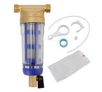 lvifloae Cyclonic Sedimentation Water Filter Whole House Tap Water Filter Backwashing Pure Copper Improves Quality Pure Copper 4-Point Connector for Washer Heater