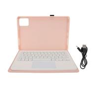 lvifloae Detachable Keyboard Pen Stand Keyboard Case With 7color Backlight For Tab M11 K11 Lte 11 2024 Pu Leather Case For Tab M11 K11 Lte 11 Inches Black (Roseate)