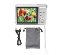 lvifloae Digital Camera for Teens 48 Megapixel HD 2.7 Inch TFT Screen 8X Zoom Autofocus Anti Shake Pocket Compact Camera for Travel Vlogging Silver
