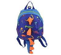 lvifloae Dinosaur Backpack Kids Children Toddler Bag Cartoon Kindergarten Anti Lost Book Shoulder Bag Large Capacity Adjustable Straps With Kids Leash For Preschool Multicolor (Dark Blue)
