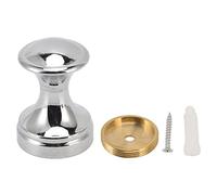 lvifloae Doors and Drawers Round Handles Coat Hook Copper Single Wall Coat Hanging Chrome Plated Mushroom Shaped Door Handle (Gold)