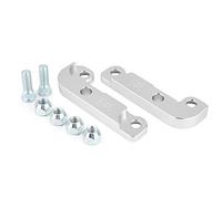 lvifloae E46 3Series Competition Tuning Kit w Front and Rear Adjustable Beam Angle Kit Silver Reinforced Suspension Arms Adjustable Tie Rods Silver CNC Cutting