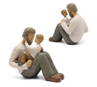 lvifloae Father and Son Statue Family Statue Home Decor Sculpture Gift for Father Gift from Son for Dad Suitable for Creating a Cosy Home Atmosphere