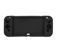 lvifloae Game Console Silicone Protective Cover,Soft Ergonomic Grip Scratch Anti Gamepad The Silicone Cover of The Handle Protective Shell Suitable for Switch OLED(Black)