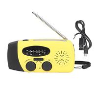 lvifloae Hand Crank Solar Emergency Radio Usb Charging Solar Radio Outdoor Camping Survival Gear with Flashlight LED Light USB for Charging Power Bank FM AM WB NOAA Weather Band (Japanese style)