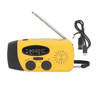 lvifloae Hand Crank Solar Emergency Radio Usb Charging Solar Radio Outdoor Camping Survival Gear with Flashlight LED Light USB for Charging Power Bank FM AM WB NOAA Weather Band (Japanese style)