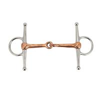 lvifloae Horse Full Cheek Snaffle Bit,125mm Stainless Steel Ring Mouth Horse Bit,Easy Installation, Beautiful And Practical Safety Of Use, for Cultivation Outdoor Gift