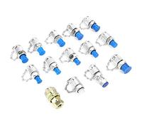 lvifloae Hydraulic Pressure Test Adapter Kit Test Coupling Adapter Kit Hydraulic Point Coupling System Seal Suitable For Lubrication Air Venting Etc 14 Pcs