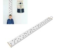 lvifloae Kids Height Growth Chart Accurate Baby Height Growth Chart Ruler Removable Wooden Wall Mounted Measuring Chart for Home Classic White (Triangle)
