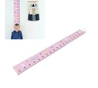 lvifloae Kids Height Growth Chart Accurate Baby Height Growth Chart Ruler Removable Wooden Wall Mounted Measuring Chart for Home Classic White (Pink Cloud)