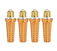 lvifloae LED Corn Light Bulb Bright Lights Bulbs Indoor E27 17w 3200lm Bulb High Color Rendering Index for Indoor Warehouse Basement Workshopwarm 4PCS (Warm White Light 2700-3200k)