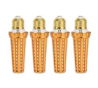 lvifloae LED Corn Light Bulb Bright Lights Bulbs Indoor E27 17w 3200lm Bulb High Color Rendering Index for Indoor Warehouse Basement Workshopwarm 4PCS (Pure White Light 6000-6500k)