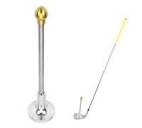 lvifloae Magnetic Club Alignment Rod, Stainless Steel Swing Training Aid, for Precise Aim and Swing Path Feedback (Gold)