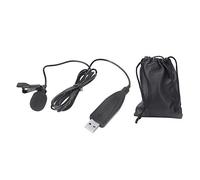 lvifloae Micrófono USB portátil con clip Micrófono omnidireccional para grabación de conferencias con núcleo de micrófono premium Cable blindado de cobre duradero de 1,5 m Clip de metal