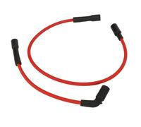 lvifloae Motorcycle Spark Plug Coil, 8mm Spark Plug Wire Set, Ignition Coil Wire Harness Cable, Suitable for XL883 XL883C 883 XL883L XL883N XL883R 883R 2 Piece Set Red Silicone