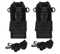 lvifloae MSC-20D Upgraded walkie-Talkie case Universal Radio Pouch Adaptable to Mainstream Models Suitable for Police, Firefighters, Rescue and Outdoor 2-Piece Set