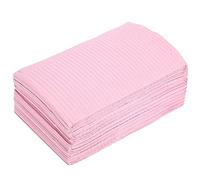 lvifloae Nail Table Mat 125pcs Disposable Nail Mats Nail Art Paper Table Mat Pad Salon Practice Manicure Tool for Salon Practice Manicure Nail Tech Table (Pink)