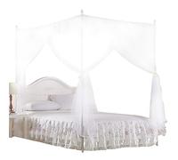 lvifloae Net, Luxury Princess Lace Three-Sided Opening Column Bed Curtain Bedspread Net Bedding Bedspread Net Machine Washable (120 * 200 * 200)