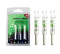 lvifloae Nocturnal Lighted Nocks for Archery 3 Pack 4.5cm for 6.2mm Automatic PE Light Up Nocks Bow and Accessories (Green)